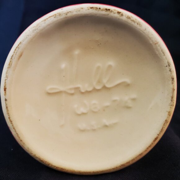 Vintage 1949 Hull Art Pottery Woodland Pattern Flared Opening Vase W8-7 1/2" USA - Picture 4 of 5